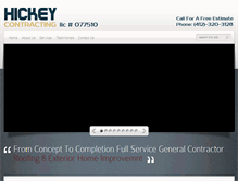 Tablet Screenshot of hickeycontracting.com